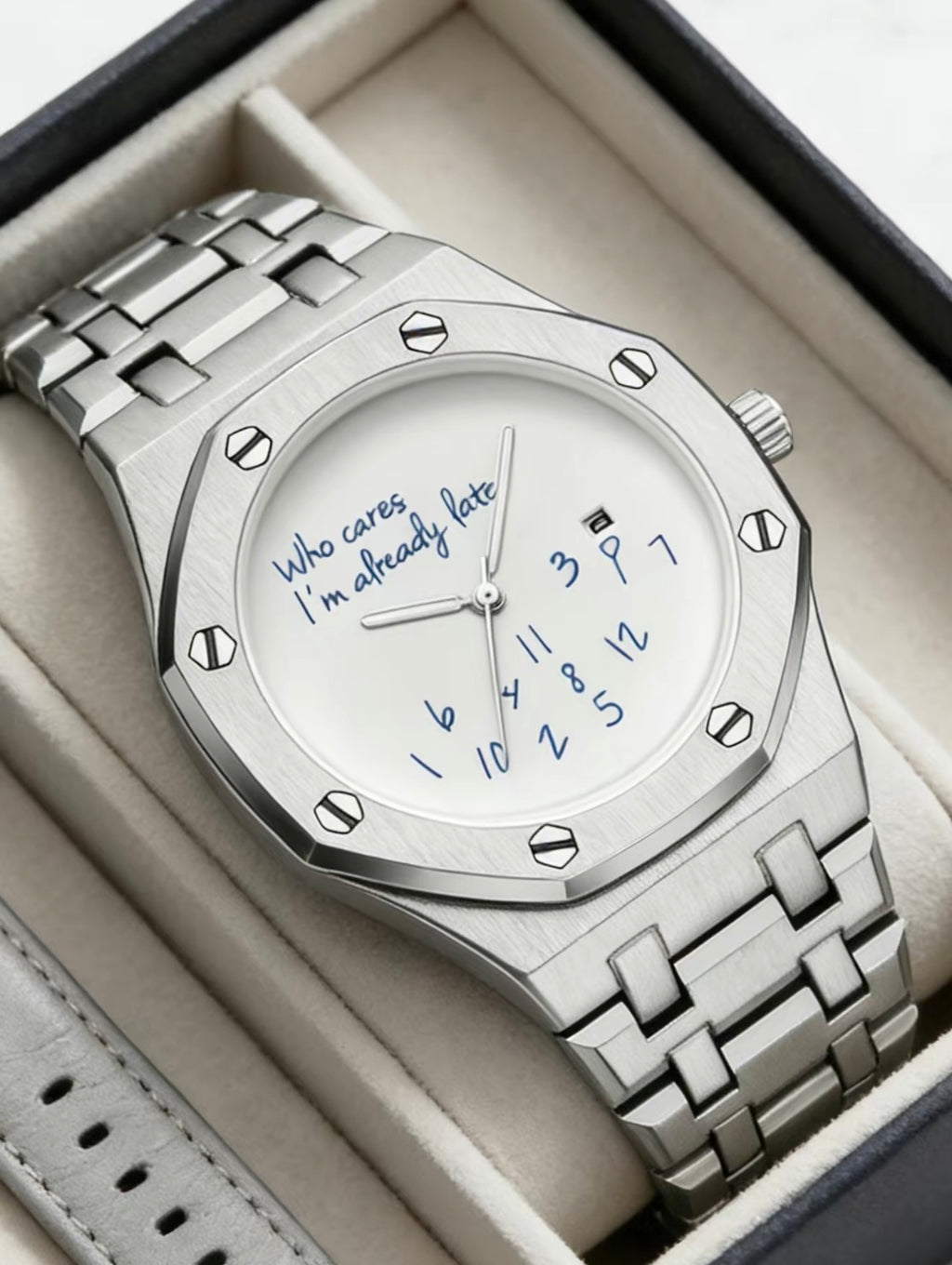 I’m Already late - White Dial