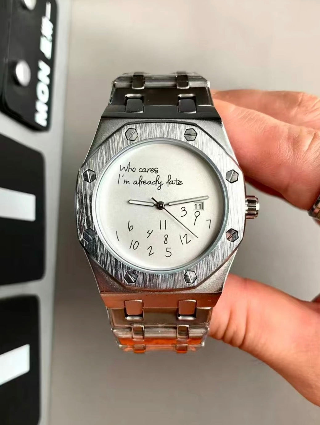 Im Already Late - Black Dial