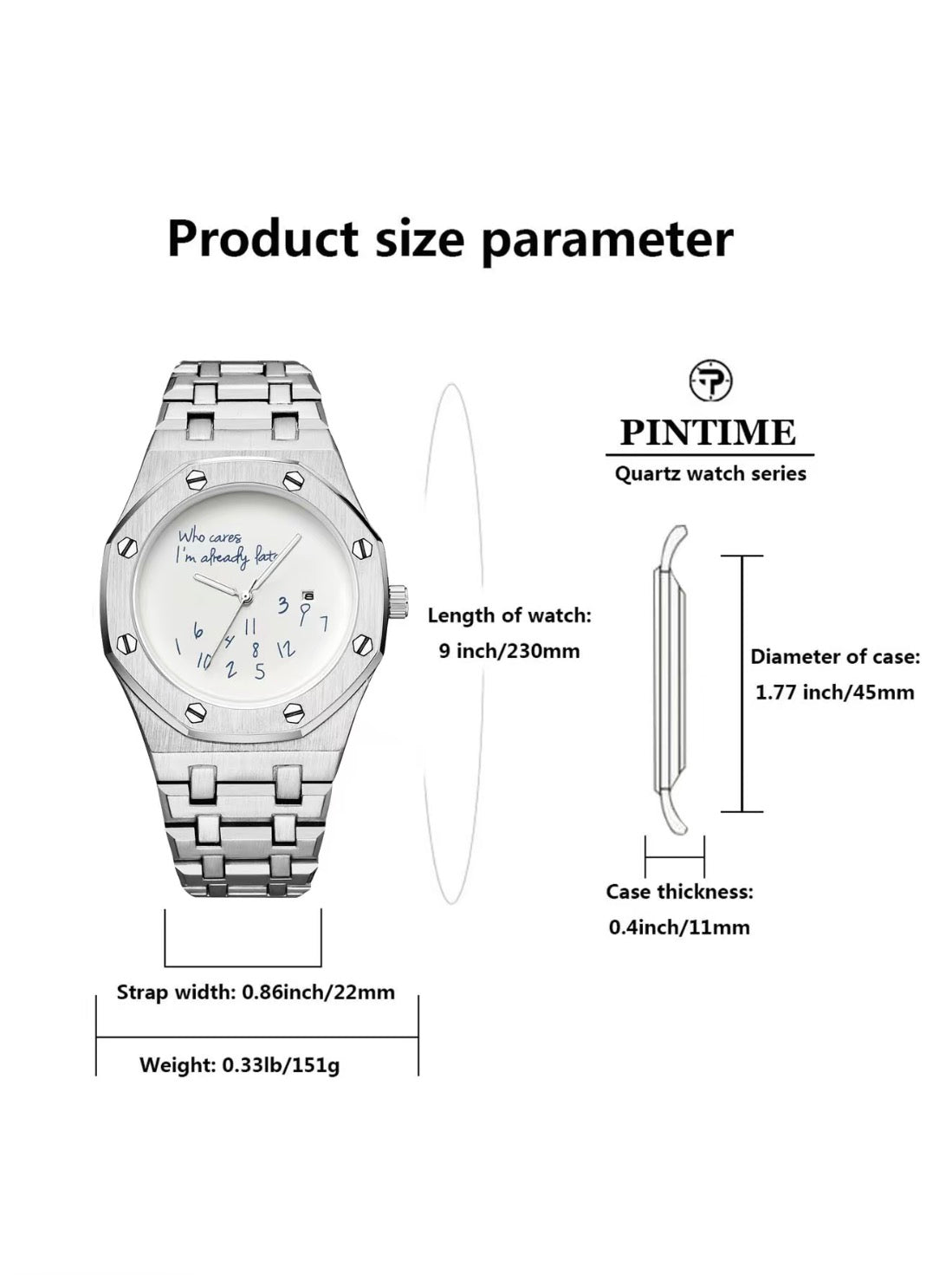 I’m Already late - White Dial