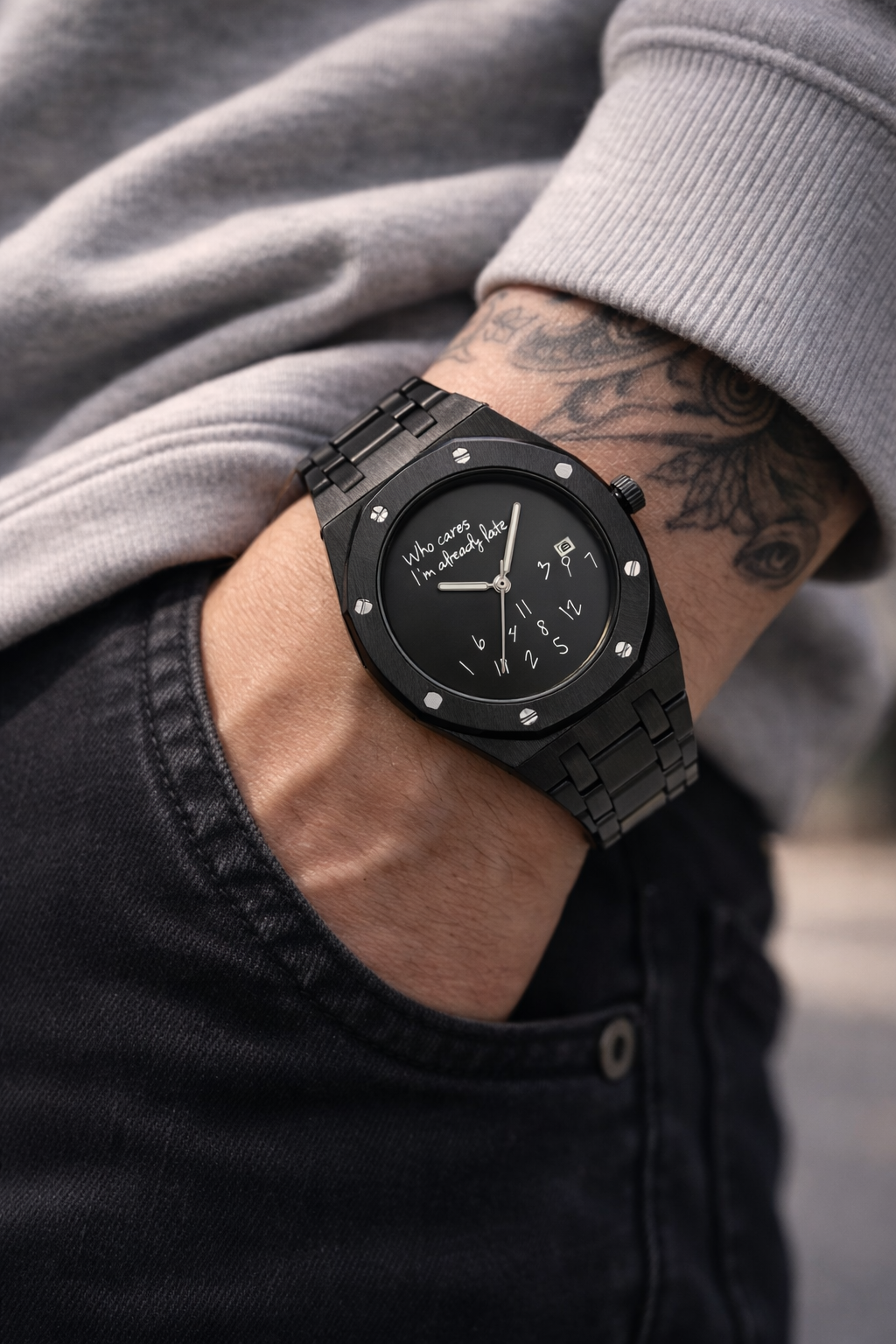 I’m already late - Black