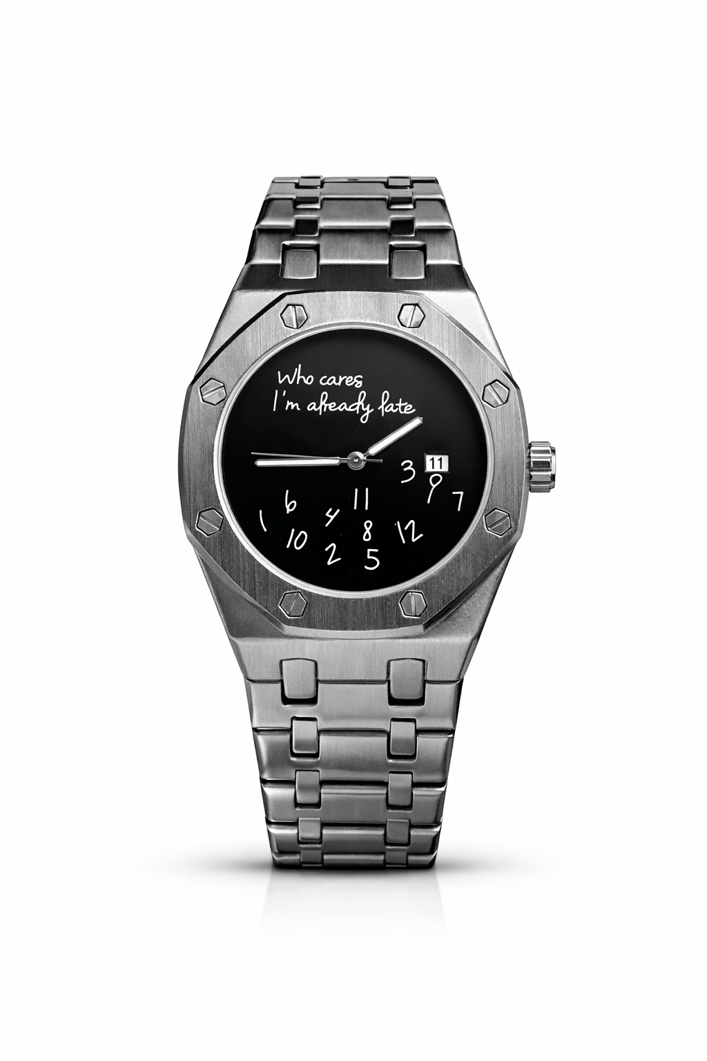 I’m Already Late - Grey and Black